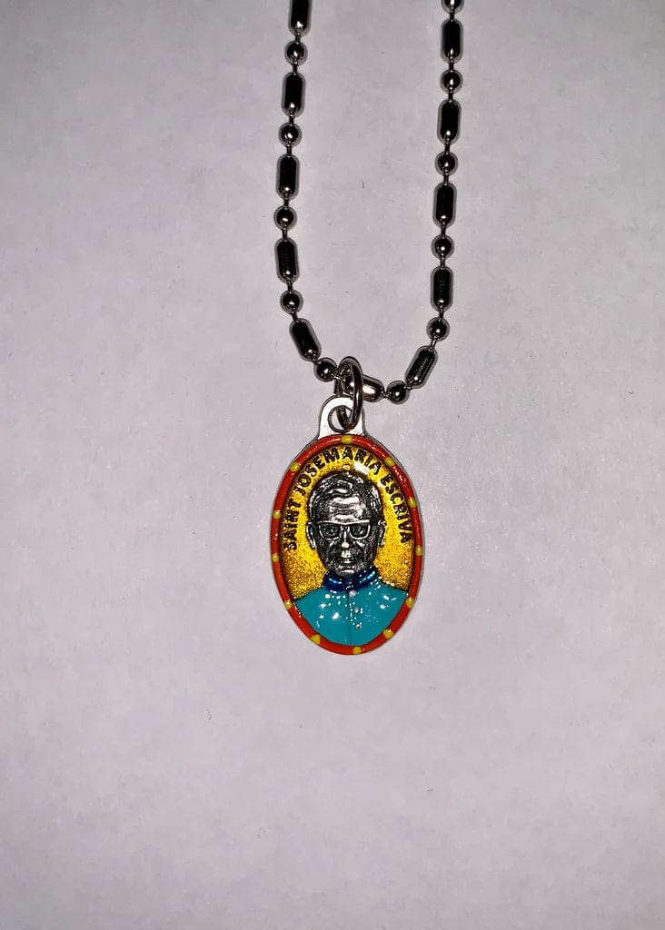 Saints For Sinners Saints For Sinners Saint Josemaria Escriva Hand Painted Medal - Little Miss Muffin Children & Home