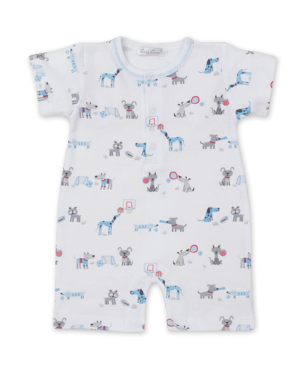 Kissy Kissy Kissy Kissy Sporty Pups Short Playsuit - Little Miss Muffin Children & Home