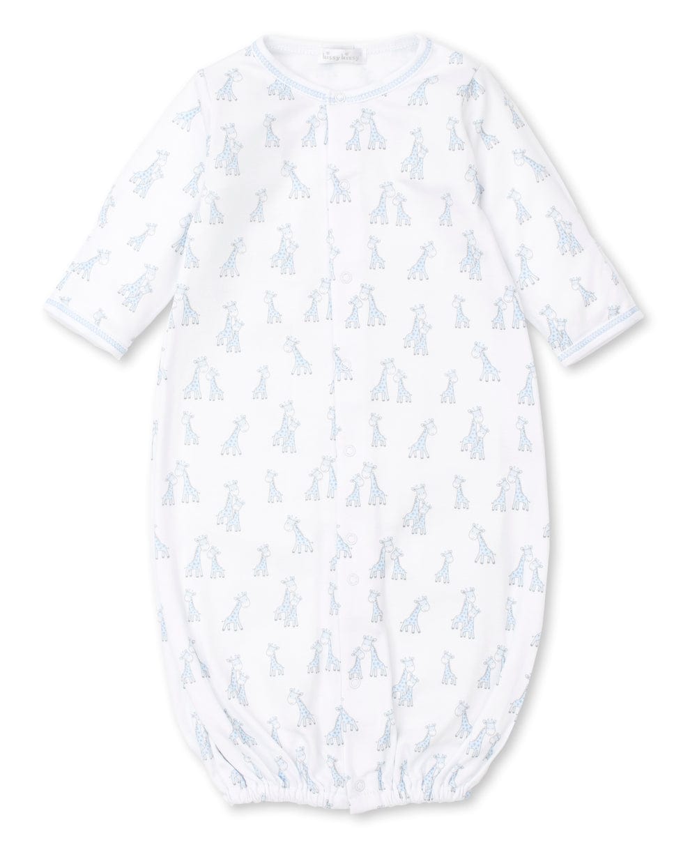 Kissy Kissy Kissy Kissy Giraffe Grins Blue Convertible Gown - Little Miss Muffin Children & Home