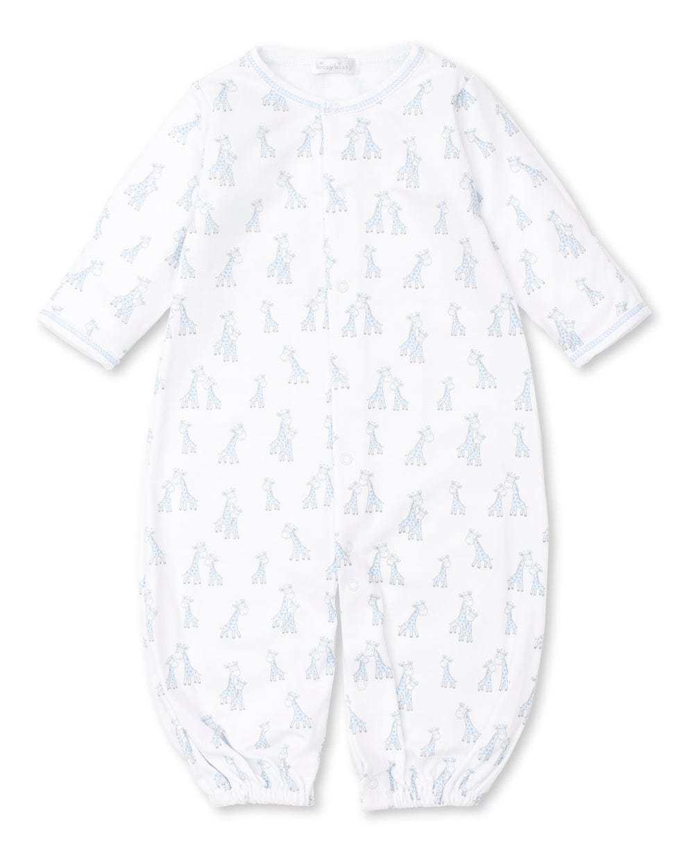 Kissy Kissy Kissy Kissy Giraffe Grins Blue Convertible Gown - Little Miss Muffin Children & Home