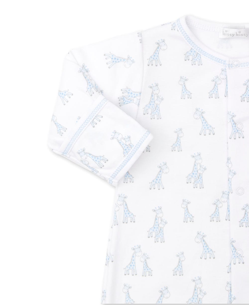 Kissy Kissy Kissy Kissy Giraffe Grins Blue Convertible Gown - Little Miss Muffin Children & Home