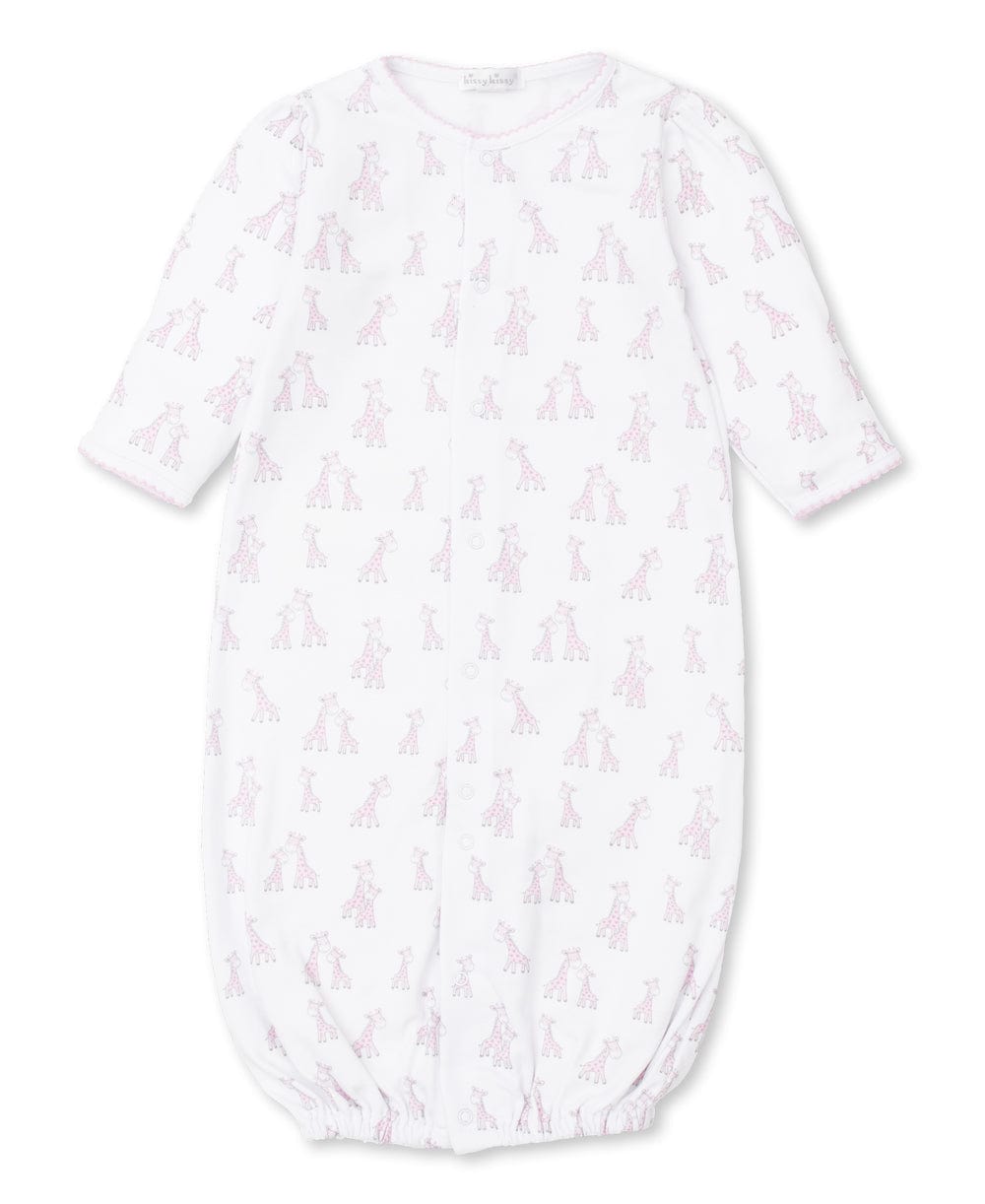 Kissy Kissy Kissy Kissy Giraffe Grins Pink Convertible Gown - Little Miss Muffin Children & Home