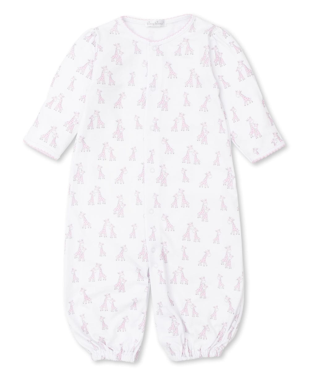 Kissy Kissy Kissy Kissy Giraffe Grins Pink Convertible Gown - Little Miss Muffin Children & Home
