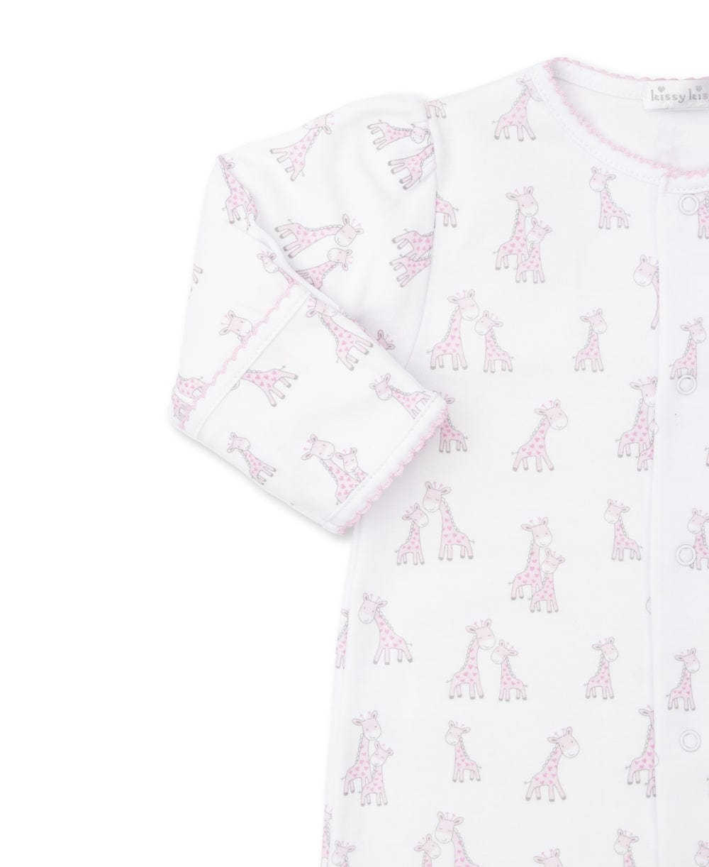 Kissy Kissy Kissy Kissy Giraffe Grins Pink Convertible Gown - Little Miss Muffin Children & Home