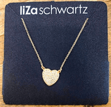 Liza Schwartz - Liza Schwartz Pavé Heart Necklace - Little Miss Muffin Children & Home