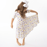 Nola Tawk Nola Tawk Let's Geaux Tigers Organic Cotton Twill Dress - Little Miss Muffin Children & Home