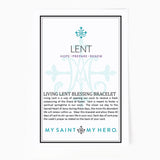 My Saint My Hero My Saint My Hero Living Lent Blessing Bracelet in Silver - Little Miss Muffin Children & Home