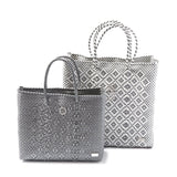 Lola's Bags Lola's Bags Medium Silver Tote Bag - Little Miss Muffin Children & Home