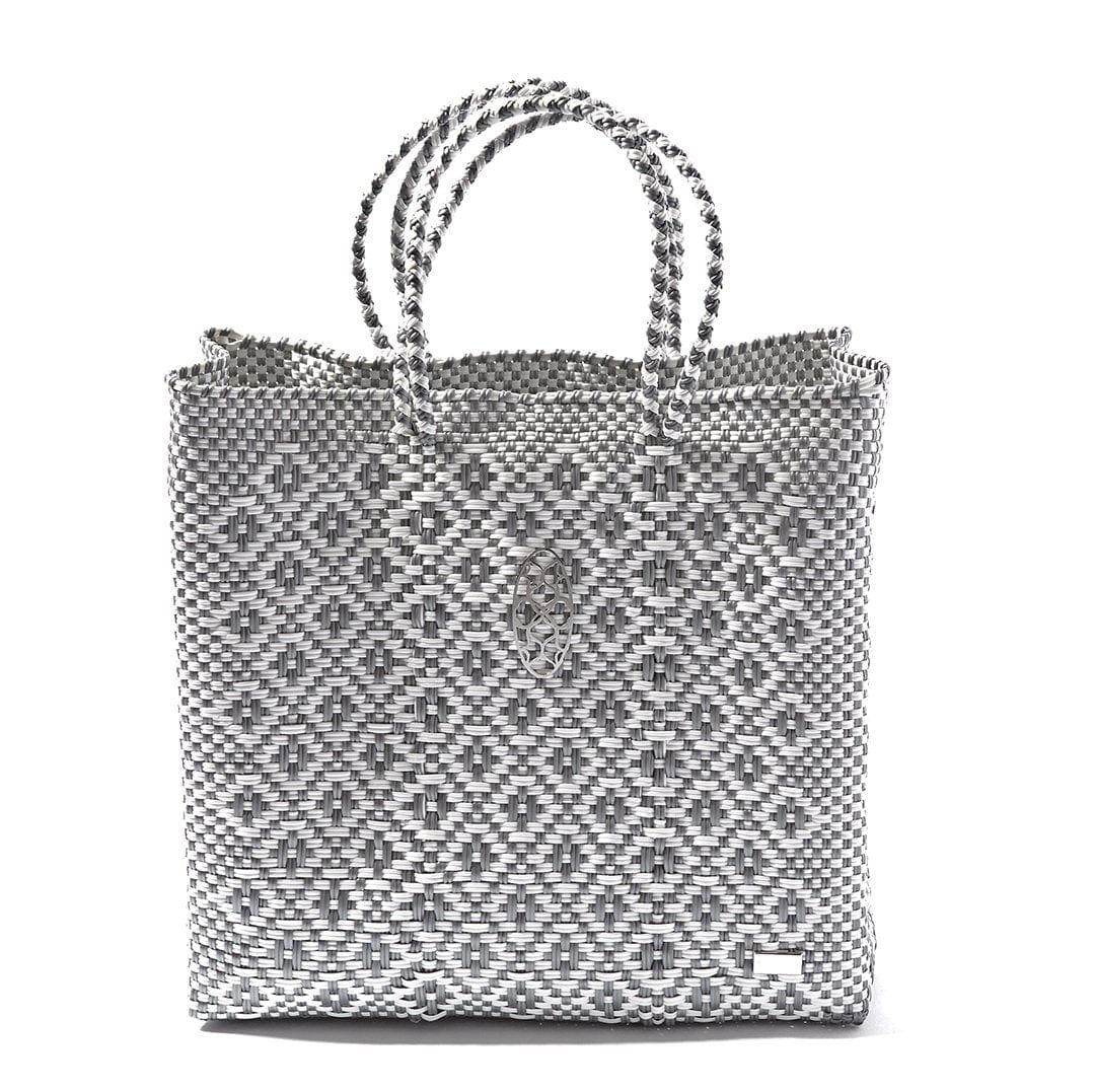 Lola's Bags Lola's Bags Medium Silver Aztec Tote Bag - Little Miss Muffin Children & Home