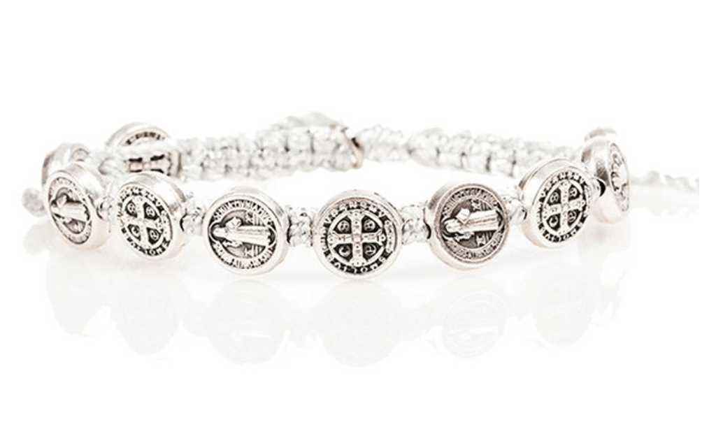 My Saint My Hero - My Saint My Hero Benedictine Blessing Bracelet with Silver Medals - Little Miss Muffin Children & Home
