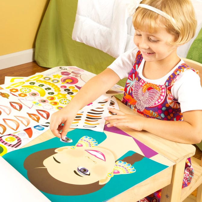 Melissa & Doug Melissa & Doug Make A Face Sticker Pad - Little Miss Muffin Children & Home