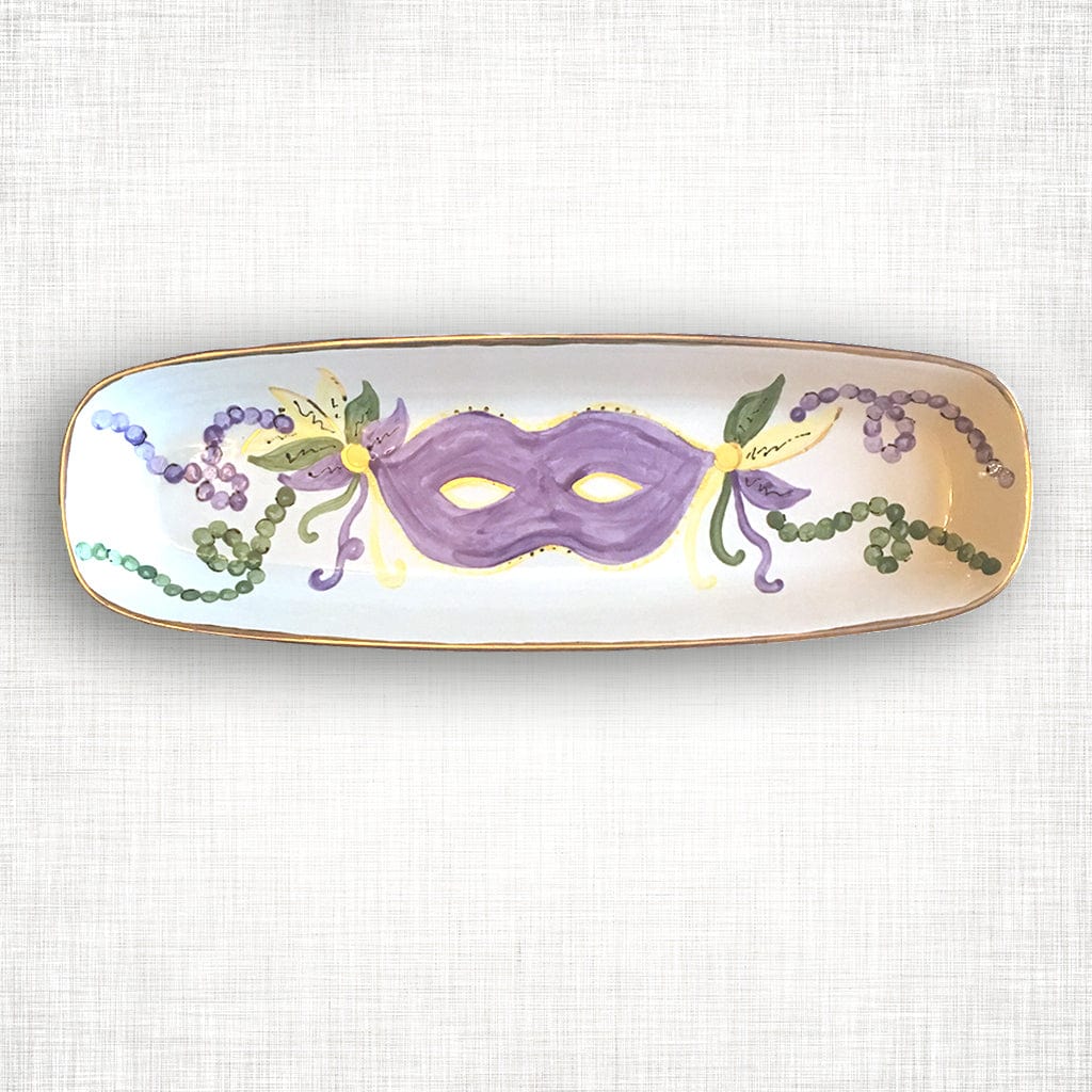 Magnolia Creative Co Magnolia Creative Co Mardi Gras Mask Bread Tray - Little Miss Muffin Children & Home