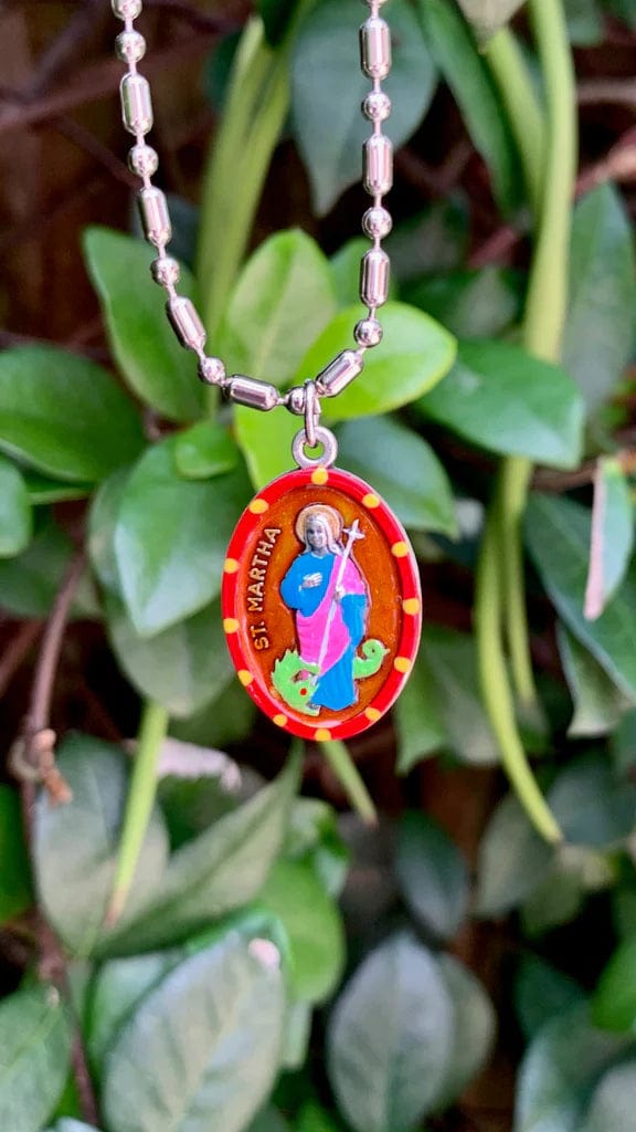 Saints For Sinners Saints For Sinners Saint Martha Hand Painted Medal - Little Miss Muffin Children & Home
