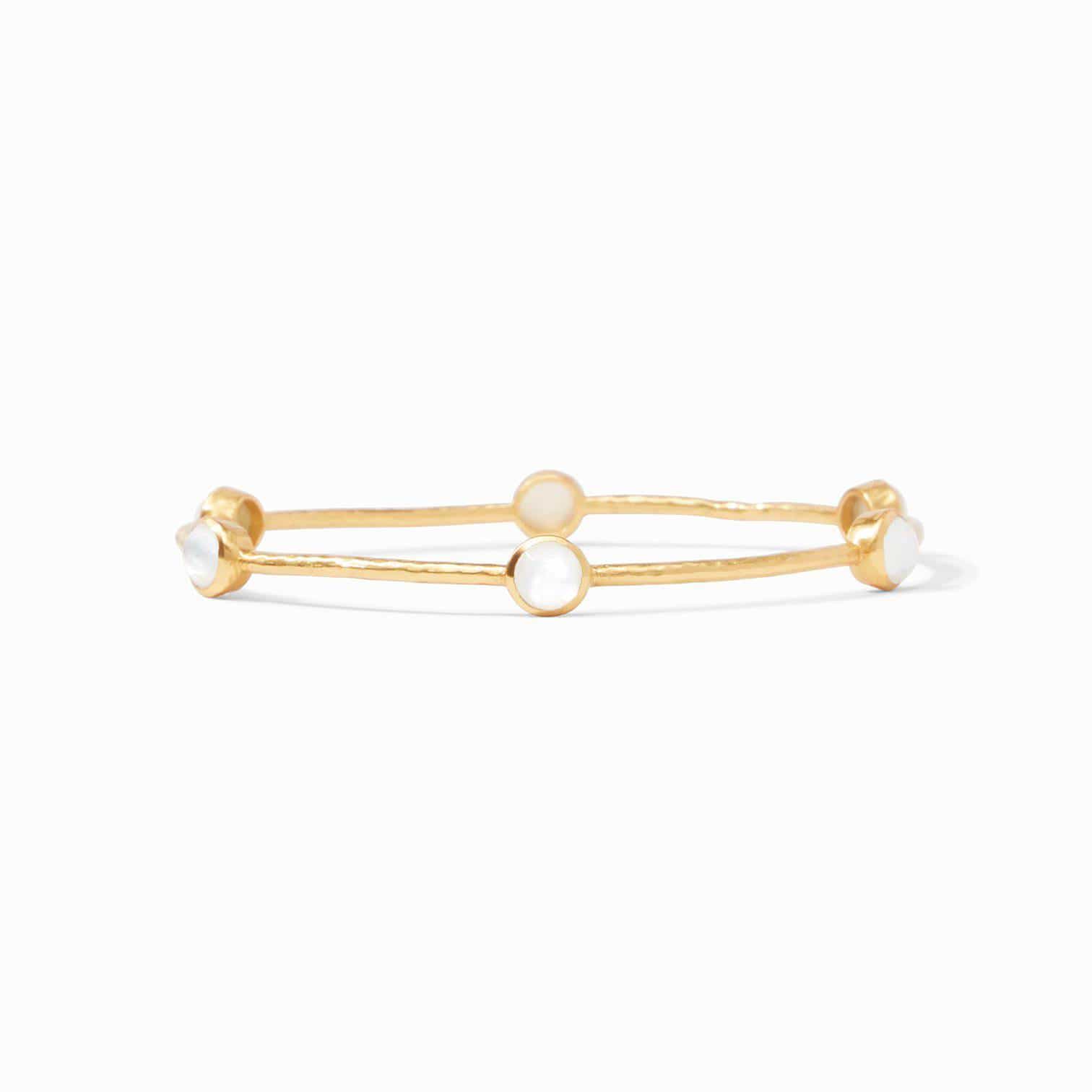 Julie Vos - Julie Vos Milano Luxe Bangle with Iridescent Clear Crystal Stones - Little Miss Muffin Children & Home
