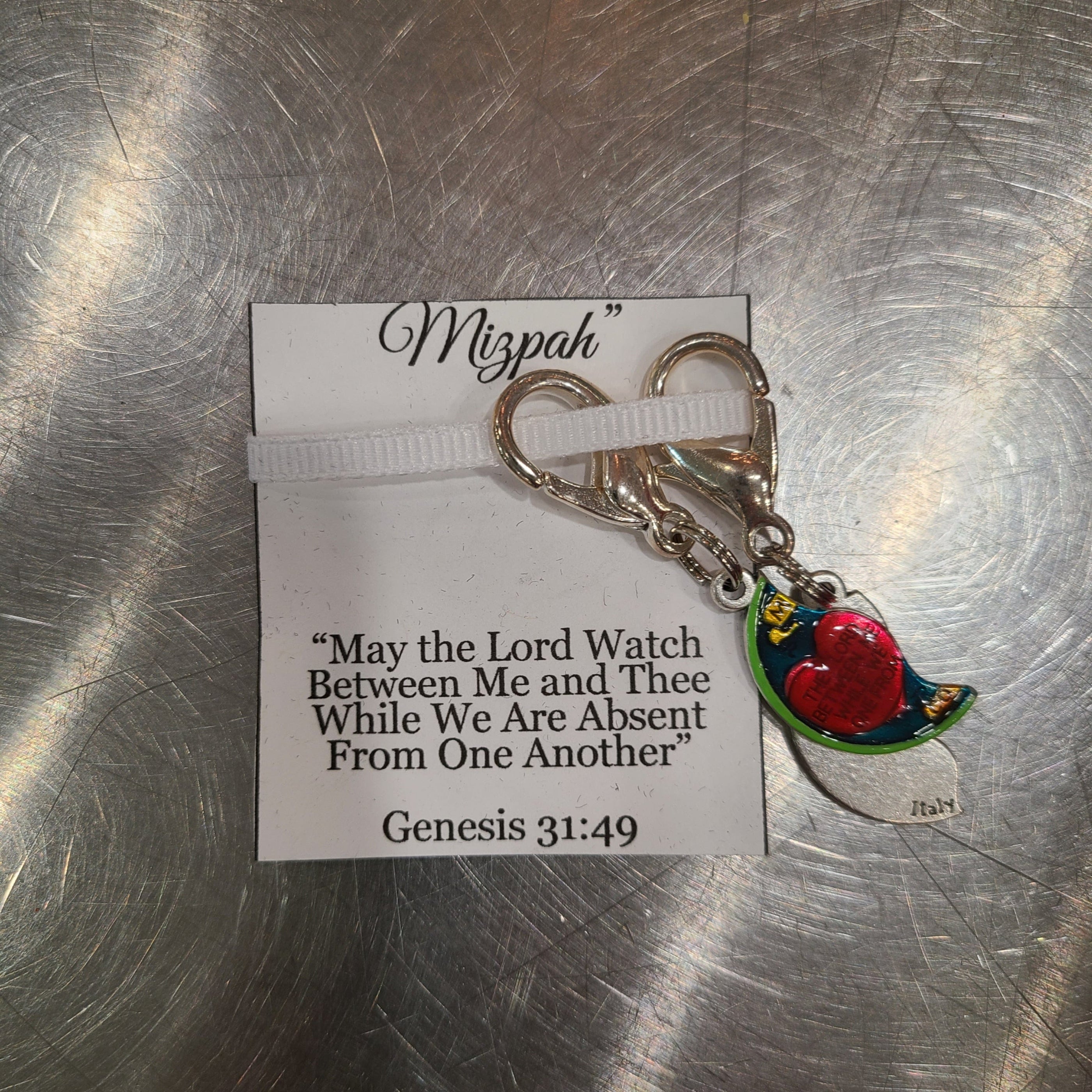 Saints For Sinners Saints For Sinners Mizpah Hand Painted Medal - Little Miss Muffin Children & Home