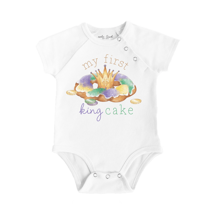 NT - Nola Tawk Nola Tawk My First King Cake Onesie - Little Miss Muffin Children & Home
