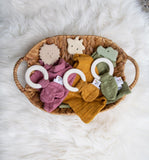 Tikiri Toys Tikiri Toys Crocodile Organic Cotton Muslin & Teether - Little Miss Muffin Children & Home
