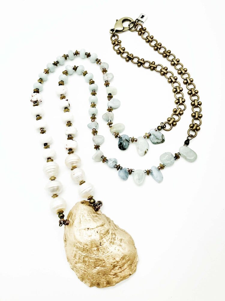 Lock & Key Design Lock & Key Design Amphitirite Necklace 37" - Little Miss Muffin Children & Home