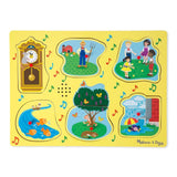 Melissa & Doug Melissa & Doug Yellow Nursery Rhymes Sound Puzzle (6 pcs) - Little Miss Muffin Children & Home