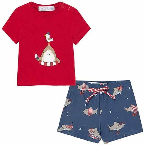 Mayoral Mayoral Sea Life Swim Trunk Set - Little Miss Muffin Children & Home