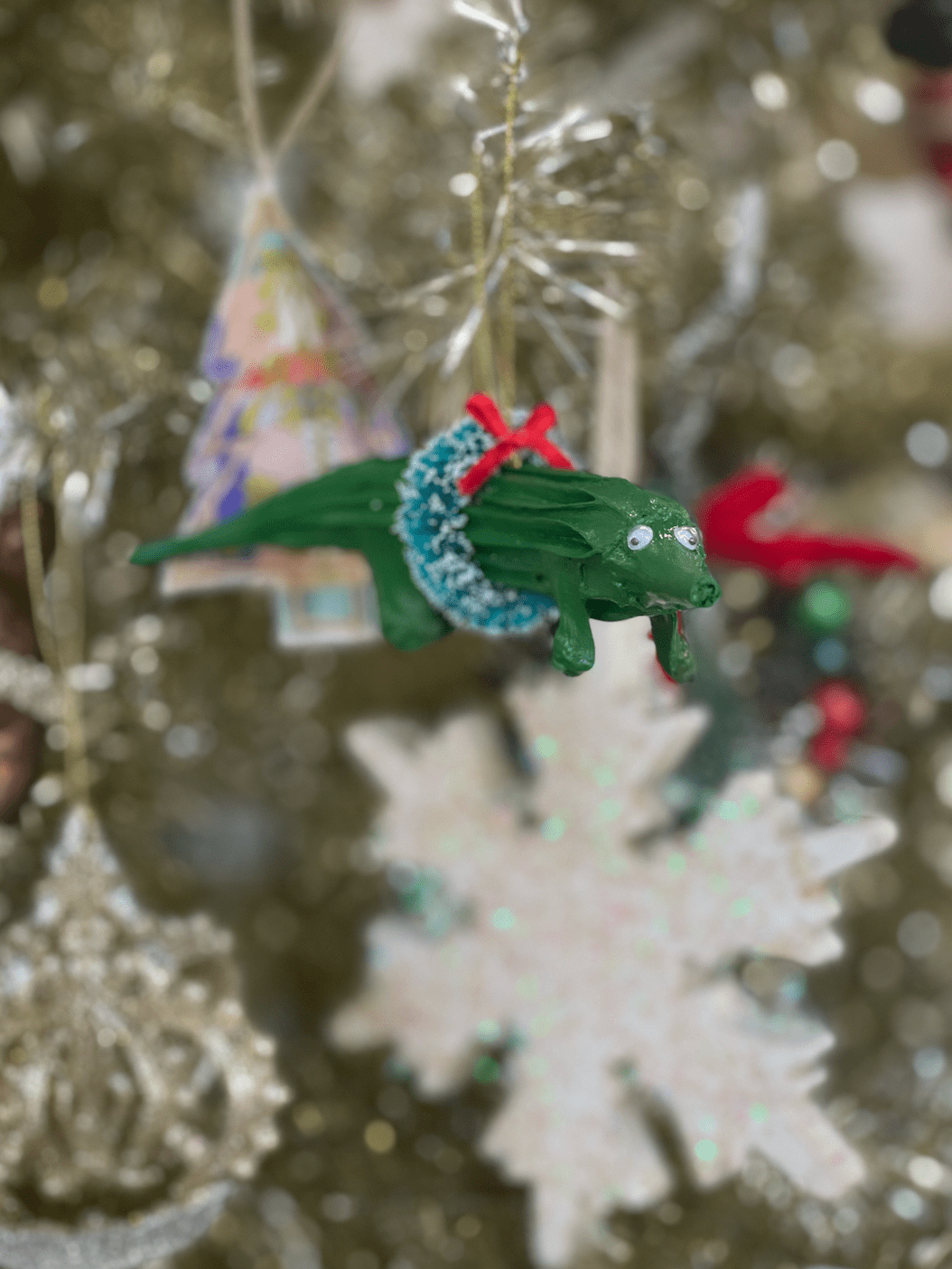 Fit To Be Tied Fit To Be Tied Okra Gator Ornament - Little Miss Muffin Children & Home