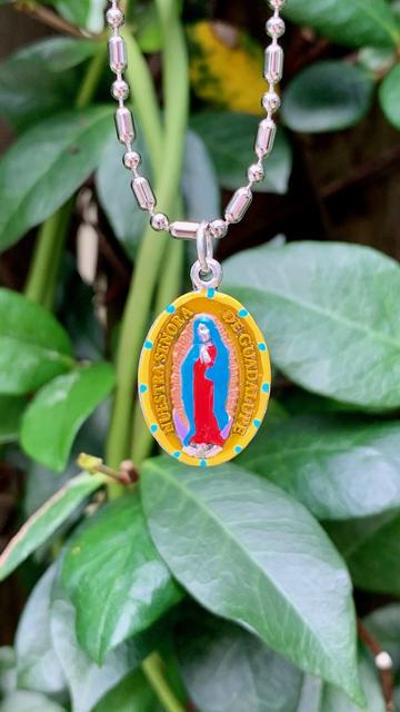 Saints for Sinners Saints for Sinners Our Lady of Guadalupe Hand Painted Medallion - Little Miss Muffin Children & Home