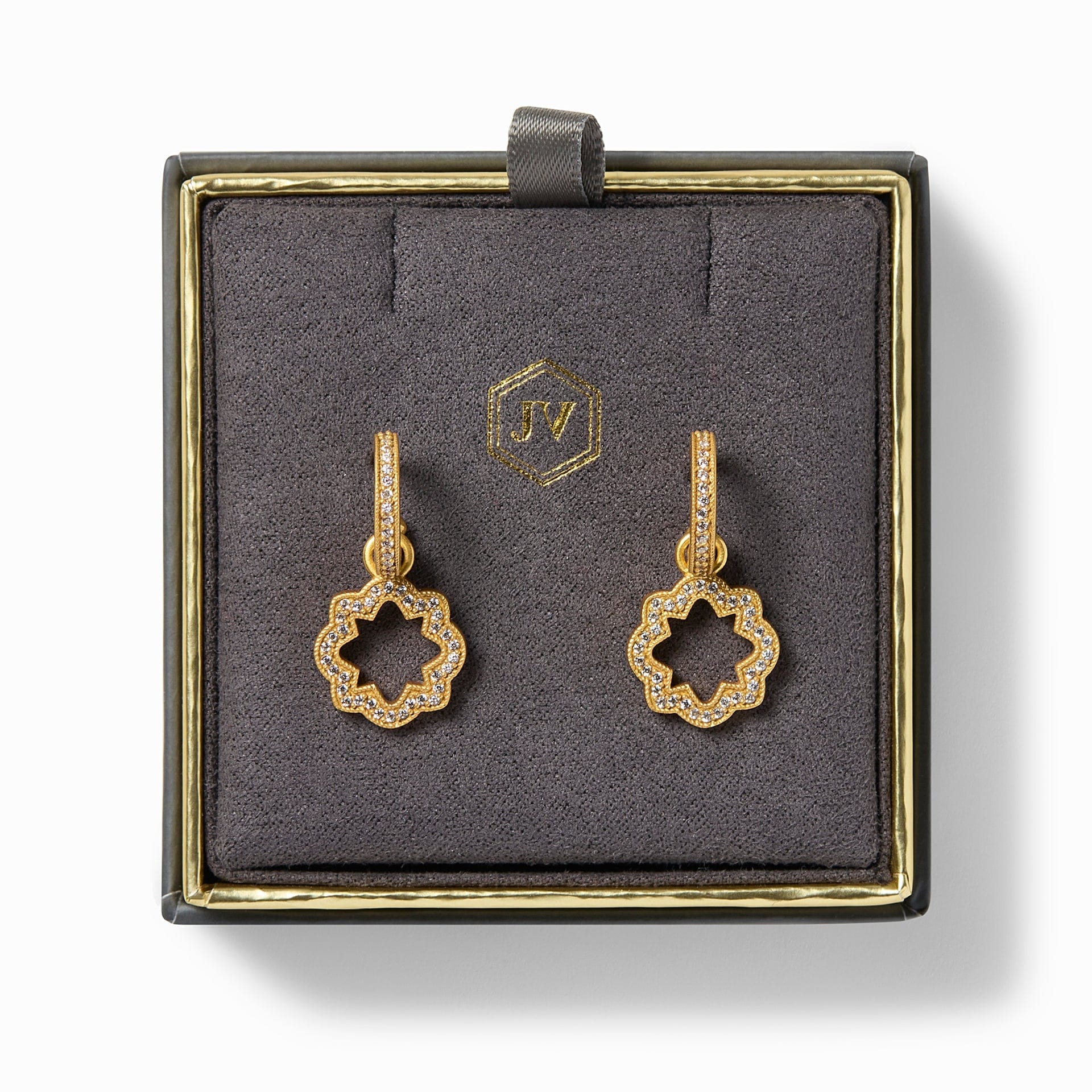 Julie Vos Julie Vos Odette Hoop & Charm Earrings - Little Miss Muffin Children & Home