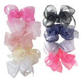 Bows Arts Bows Arts Wide Nylon Headband with Organdy Bow - Little Miss Muffin Children & Home