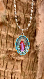 Saints for Sinners Saints for Sinners Our Lady of Divine Mercy Hand Painted Medallion - Little Miss Muffin Children & Home