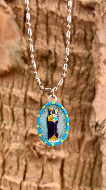 Saints For Sinners Saints For Sinners Our Lady of Prompt Succor Hand Painted Medal - Little Miss Muffin Children & Home