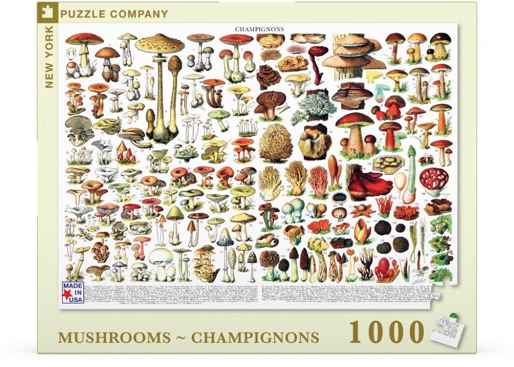 NYP - New York Puzzle Company New York Puzzle Company Mushrooms ~ Champignons - Little Miss Muffin Children & Home