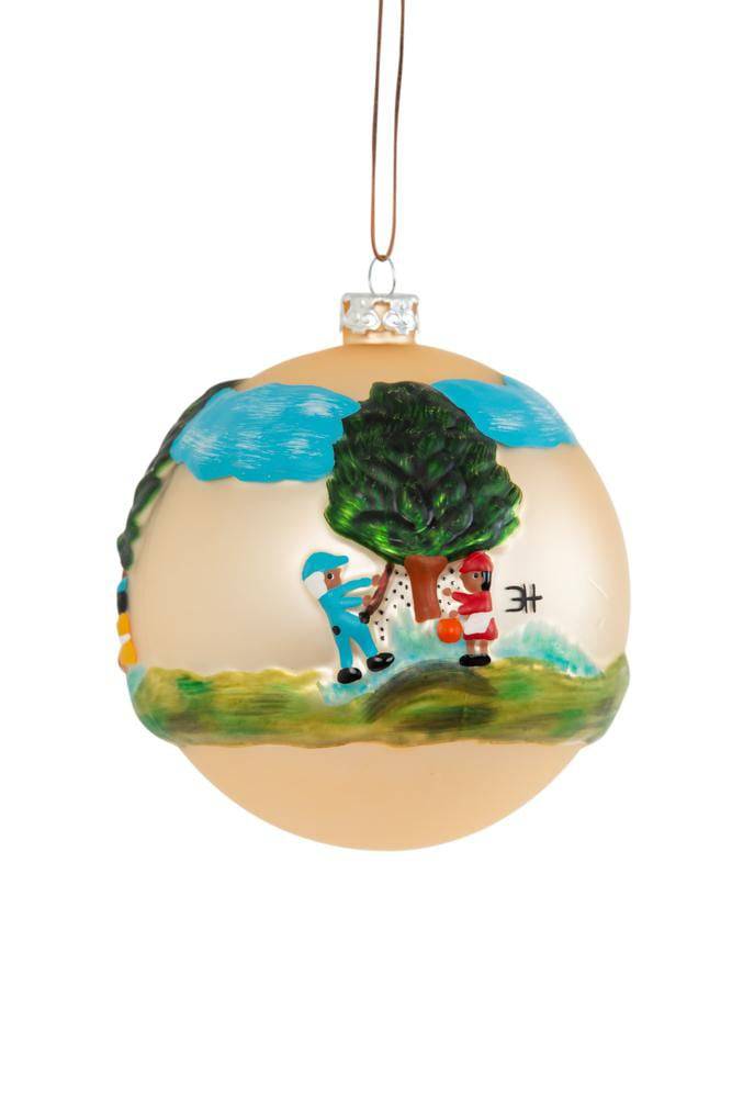 Clementine Hunter, Gitter Gallery - Clementine Hunter Pecan Picking 4" Round Ball Ornament - Little Miss Muffin Children & Home