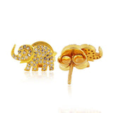 Benazir Collection - Benazir Collection Diamond Elephant Earrings - Little Miss Muffin Children & Home