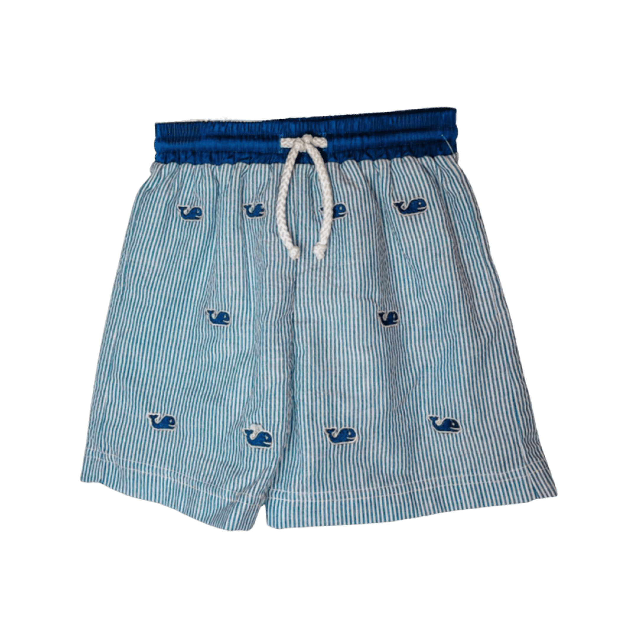 Anavini Blue Whale Swimtrunks Seersucker - Little Miss Muffin Children & Home