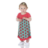 Kickee Pants - Kickee Pants Print Short Sleeve Dress Romper in Neptune Watermelon - Little Miss Muffin Children & Home