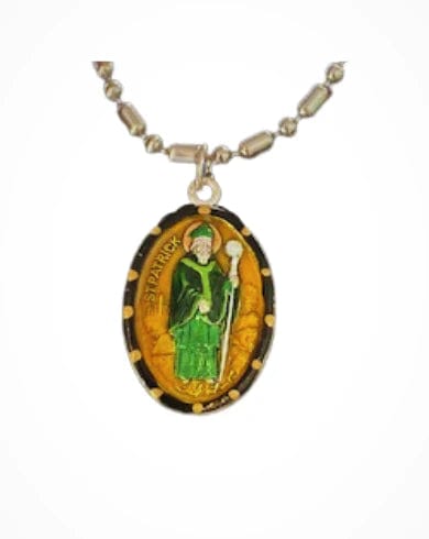 Saints For Sinners Saints For Sinners Saint Patrick Hand Painted Medal - Little Miss Muffin Children & Home