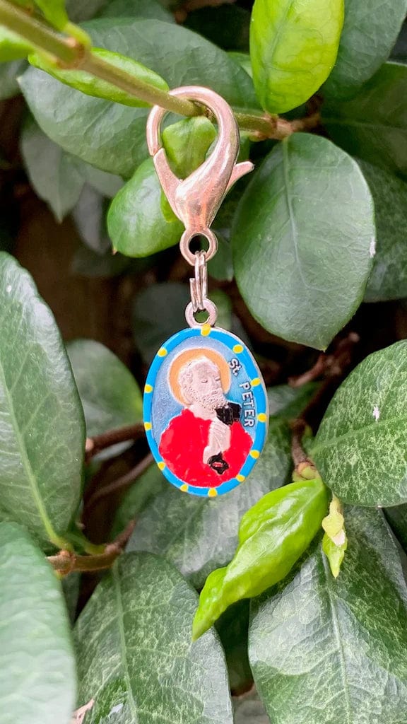 Saints For Sinners Saints For Sinners Saint Peter Hand Painted Medal - Little Miss Muffin Children & Home