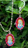 Saints For Sinners Saints For Sinners Saint Philomena Hand Painted Medal - Little Miss Muffin Children & Home
