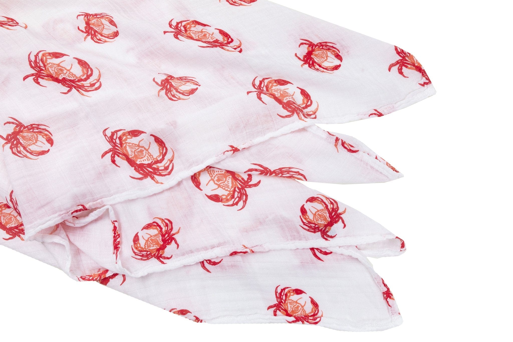 Little Hometown Little Hometown Pink Crab 2-in-1 Burp Cloth and Bib - Little Miss Muffin Children & Home