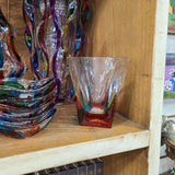 Gage Gage Multi Colored Fusion Double Old Fashioned Whiskey Glass - Little Miss Muffin Children & Home