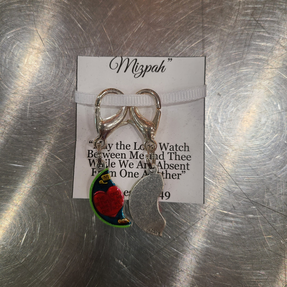 Saints For Sinners Saints For Sinners Mizpah Hand Painted Medal - Little Miss Muffin Children & Home