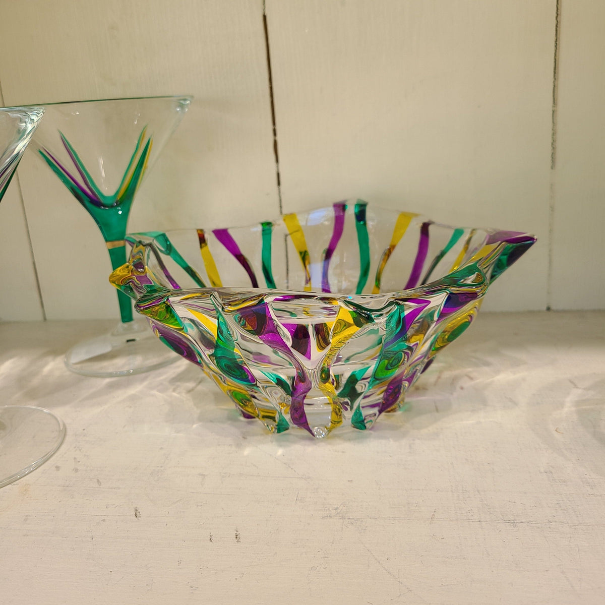 Gage Gage Mardi Gras Ribbon Dish - Little Miss Muffin Children & Home