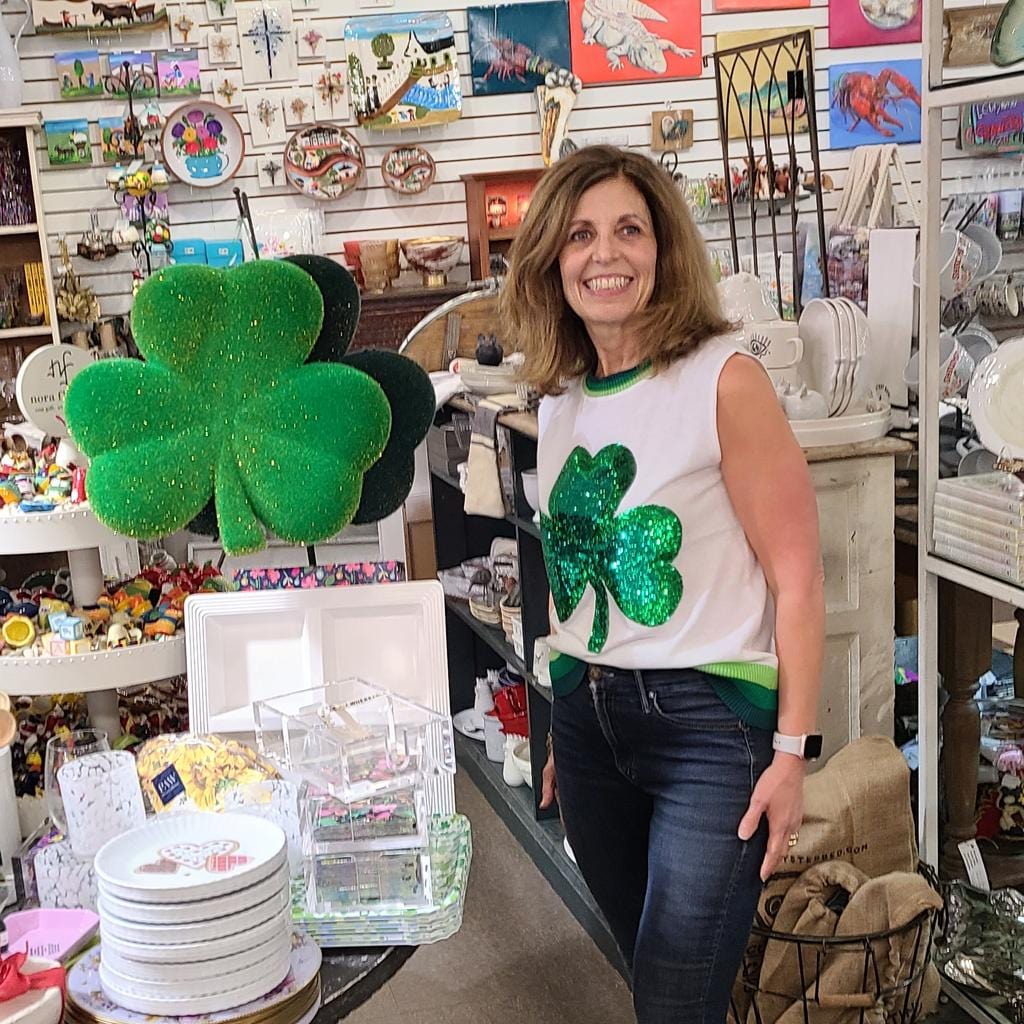 Sparkle City Sparkle City Shamrock Knit Tank - Little Miss Muffin Children & Home