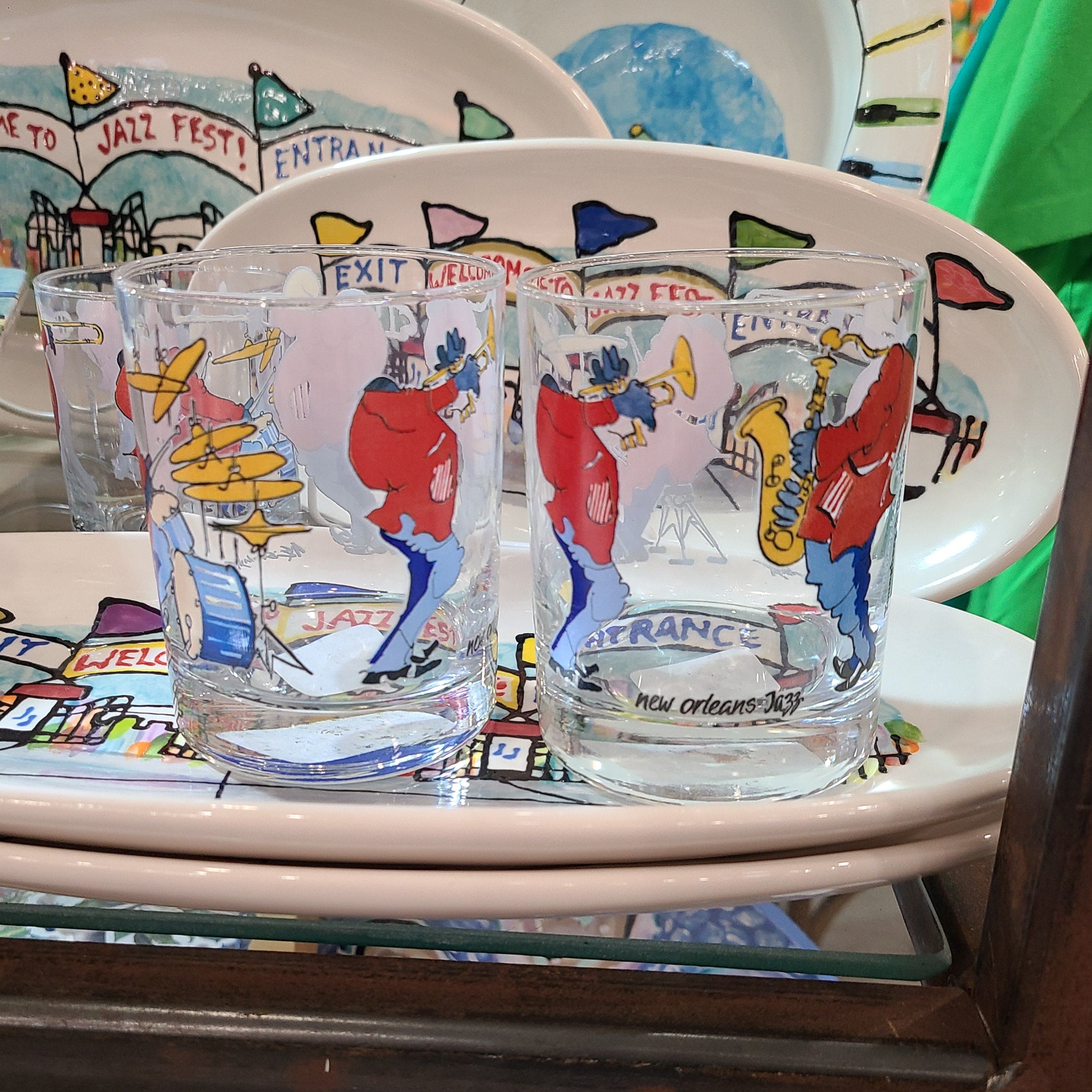 Youngberg & Co Inc Youngberg & Co Inc DOF New Orleans Jazz Glasses - Little Miss Muffin Children & Home