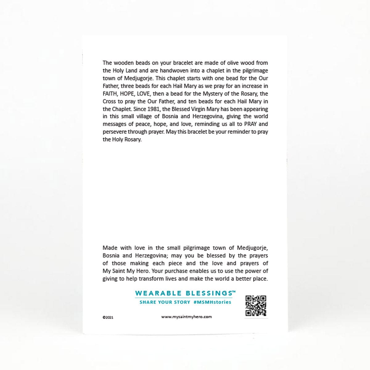 My Saint My Hero My Saint My Hero Pray Chaplet Prayer Bracelet - Little Miss Muffin Children & Home