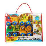 Melissa & Doug Melissa & Doug Pull Back Construction Vehicles - Little Miss Muffin Children & Home