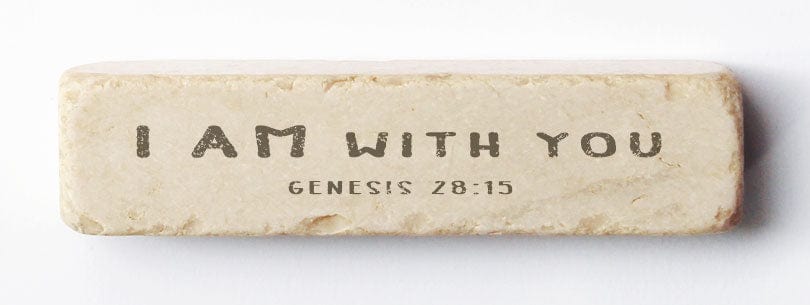 TST - Twelve Stone Art Twelve Stone Art Genesis 28:15 Small Stone Block - Little Miss Muffin Children & Home