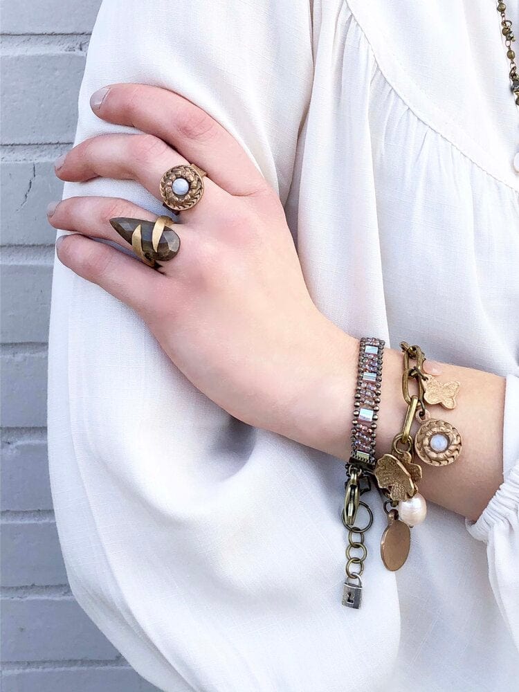 Lock & Key Design Lock & Key Design Bracelet Claudette Colbert - Little Miss Muffin Children & Home