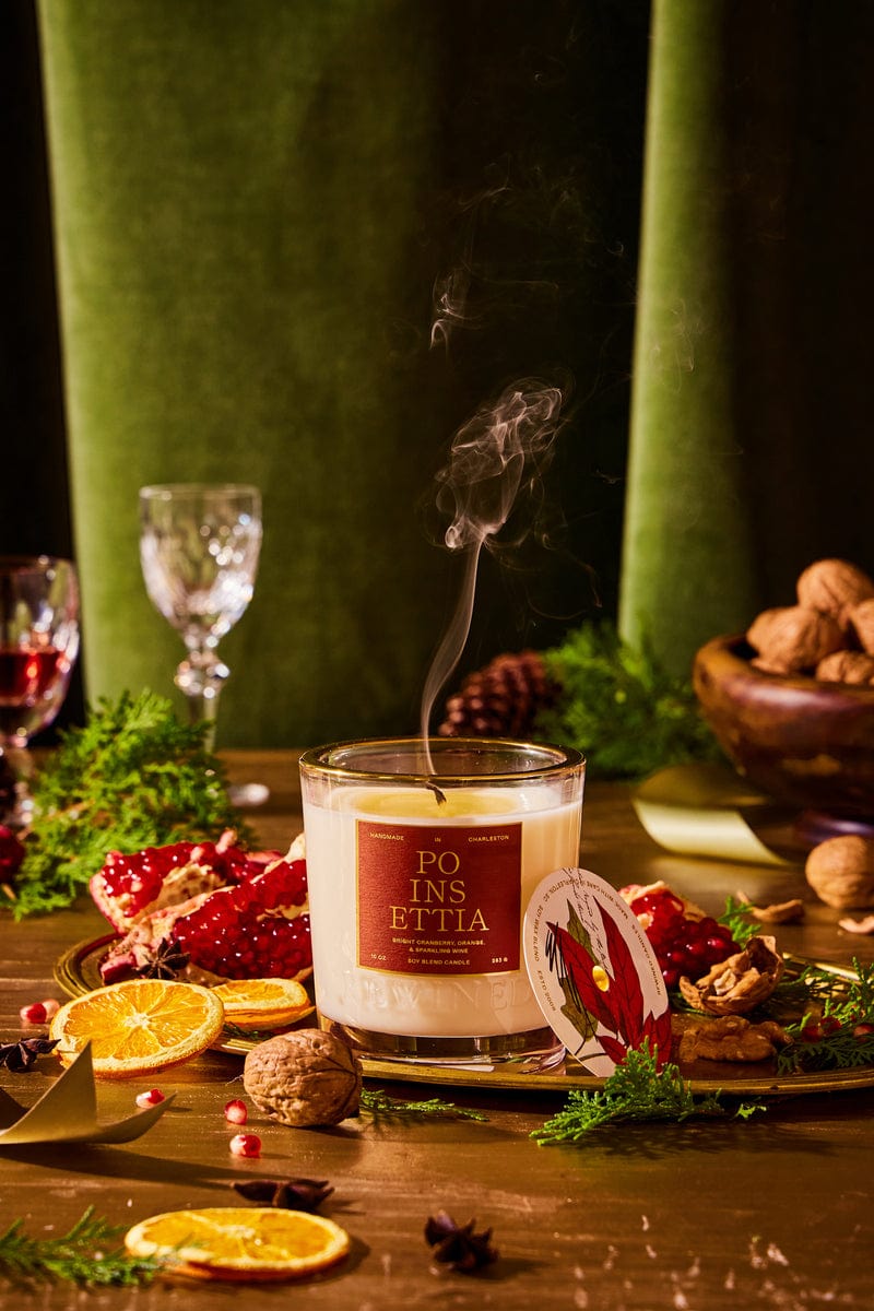 Rewined Rewined Poinsettia Candle - Little Miss Muffin Children & Home