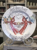 Jan Salzer Jan Salzer Art Round Wedding Platter Crawfish - Little Miss Muffin Children & Home